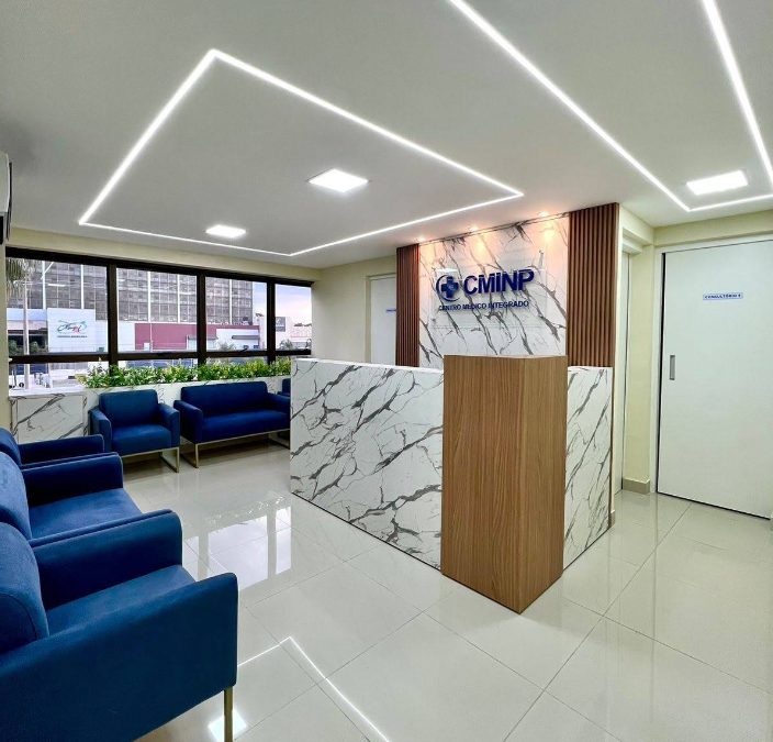 Recepção do Centro Médico Integrado com Nutrição e Psicologia